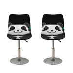 8-Bit Pixel Panda Print Bar Stool Covers