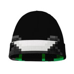 8-Bit Pixel Panda Print Beanie