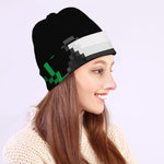 8-Bit Pixel Panda Print Beanie