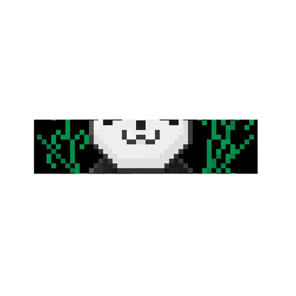 8-Bit Pixel Panda Print Bed Runner