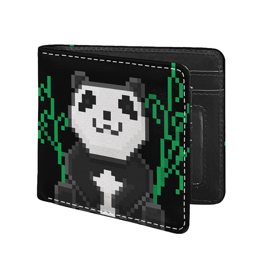 8-Bit Pixel Panda Print Bifold Wallet