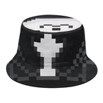 8-Bit Pixel Panda Print Bucket Hat
