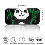 8-Bit Pixel Panda Print Car Windshield Sun Shade
