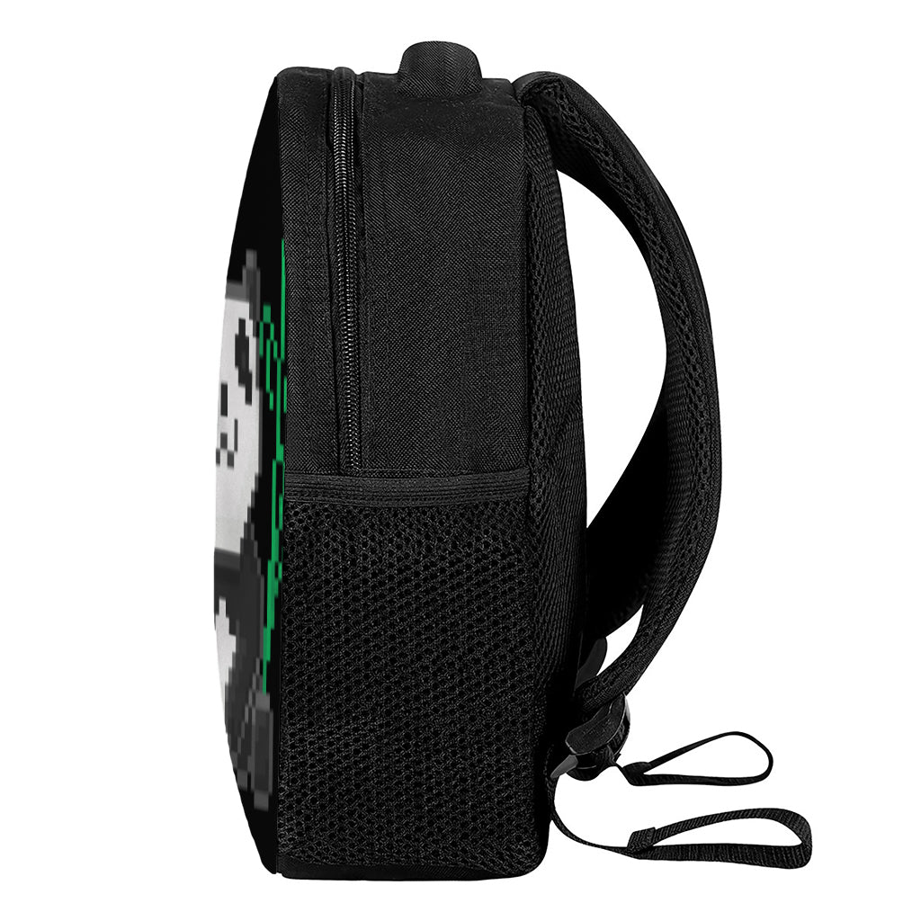 8-Bit Pixel Panda Print Casual Backpack