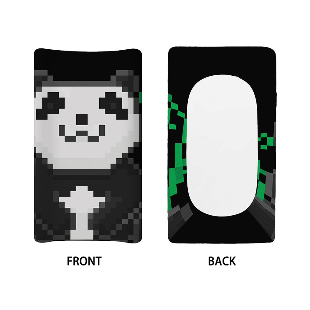 8-Bit Pixel Panda Print Changing Pad Cover