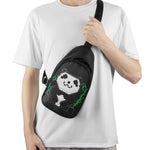 8-Bit Pixel Panda Print Chest Bag