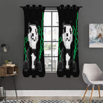 8-Bit Pixel Panda Print Curtain