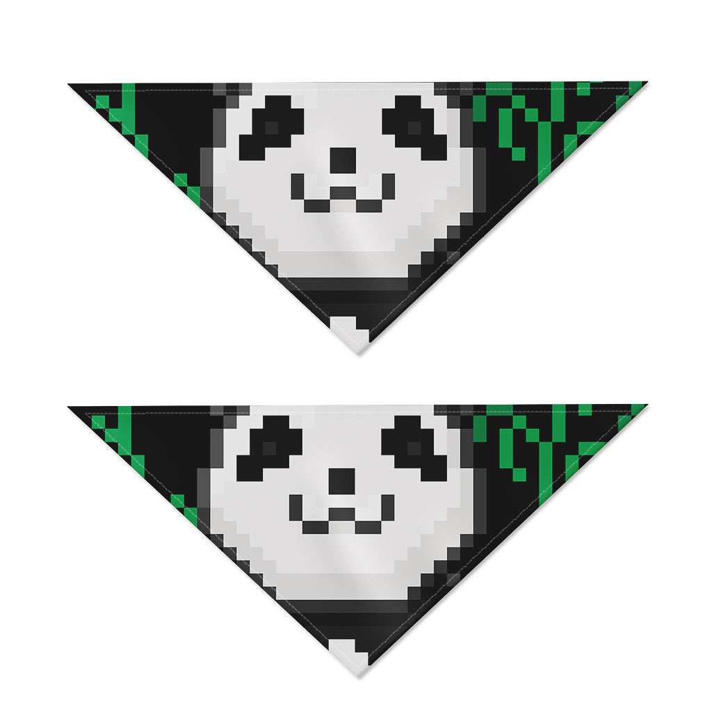 8-Bit Pixel Panda Print Dog Bandana