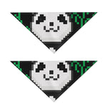 8-Bit Pixel Panda Print Dog Bandana