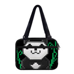 8-Bit Pixel Panda Print Double Strap Bible Bag