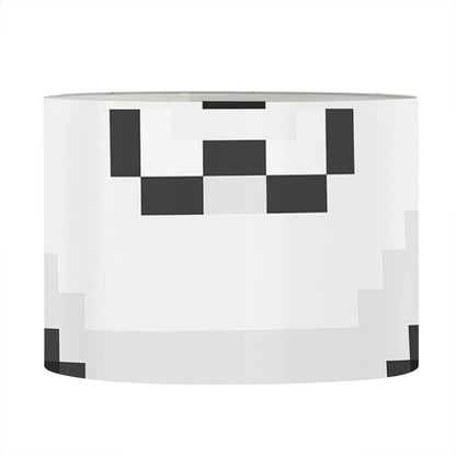 8-Bit Pixel Panda Print Drum Lamp Shade