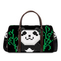8-Bit Pixel Panda Print Duffel Bag
