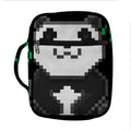 8-Bit Pixel Panda Print Front Pocket Bible Bag