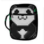 8-Bit Pixel Panda Print Front Pocket Bible Bag