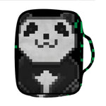 8-Bit Pixel Panda Print Front Pocket Bible Bag