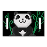 8-Bit Pixel Panda Print Golf Cart Seat Cover