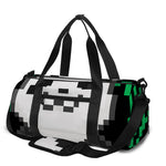 8-Bit Pixel Panda Print Gym Bag