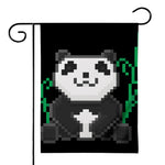 8-Bit Pixel Panda Print House Flag