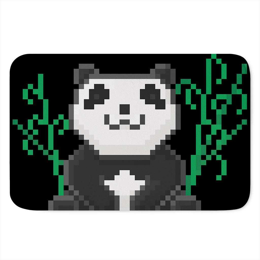 8-Bit Pixel Panda Print Indoor Door Mat