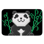 8-Bit Pixel Panda Print Indoor Door Mat