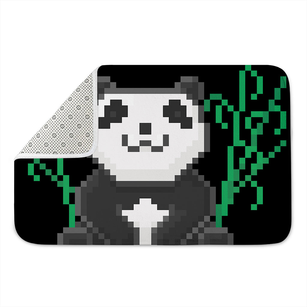 8-Bit Pixel Panda Print Indoor Door Mat