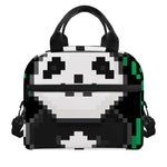 8-Bit Pixel Panda Print Insulated Lunch Bag