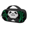 8-Bit Pixel Panda Print Portable Cooler Travel Case