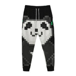 8-Bit Pixel Panda Print Jogger Pants