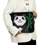 8-Bit Pixel Panda Print Laptop Sleeve