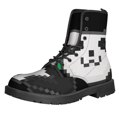 8-Bit Pixel Panda Print Backpack