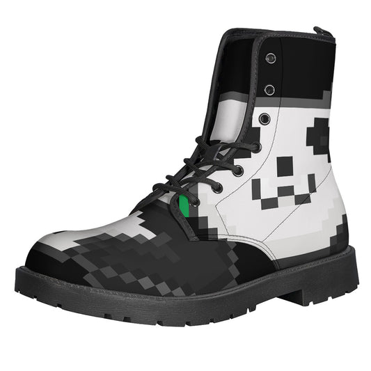 8-Bit Pixel Panda Print Backpack