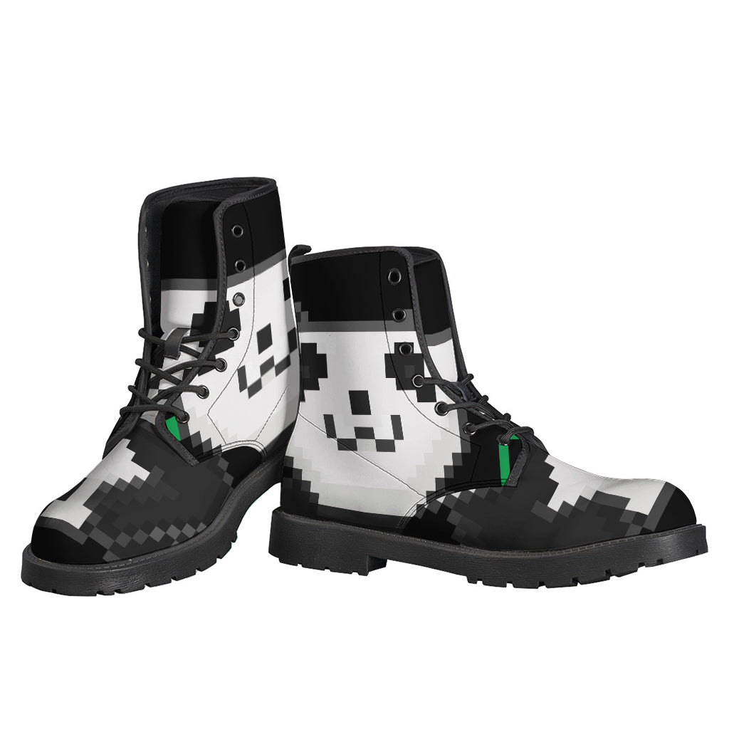 8-Bit Pixel Panda Print Backpack