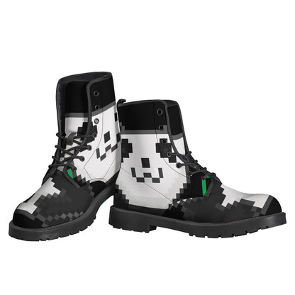 8-Bit Pixel Panda Print Backpack
