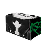 8-Bit Pixel Panda Print Leather Tissue Box Cover