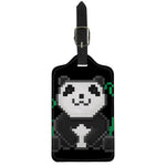 8-Bit Pixel Panda Print Luggage Tag