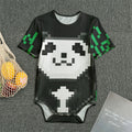 8-Bit Pixel Panda Print Men's Bodysuit