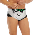 8-Bit Pixel Panda Print Men's Briefs