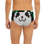 8-Bit Pixel Panda Print Men's Briefs