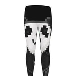 8-Bit Pixel Panda Print Men's leggings