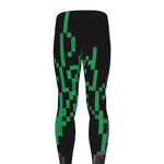 8-Bit Pixel Panda Print Men's leggings