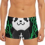 8-Bit Pixel Panda Print Men's Short Boxer Briefs
