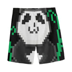 8-Bit Pixel Panda Print Men's Sports Shorts