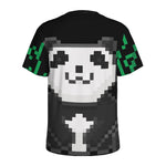 8-Bit Pixel Panda Print Men's Sports T-Shirt