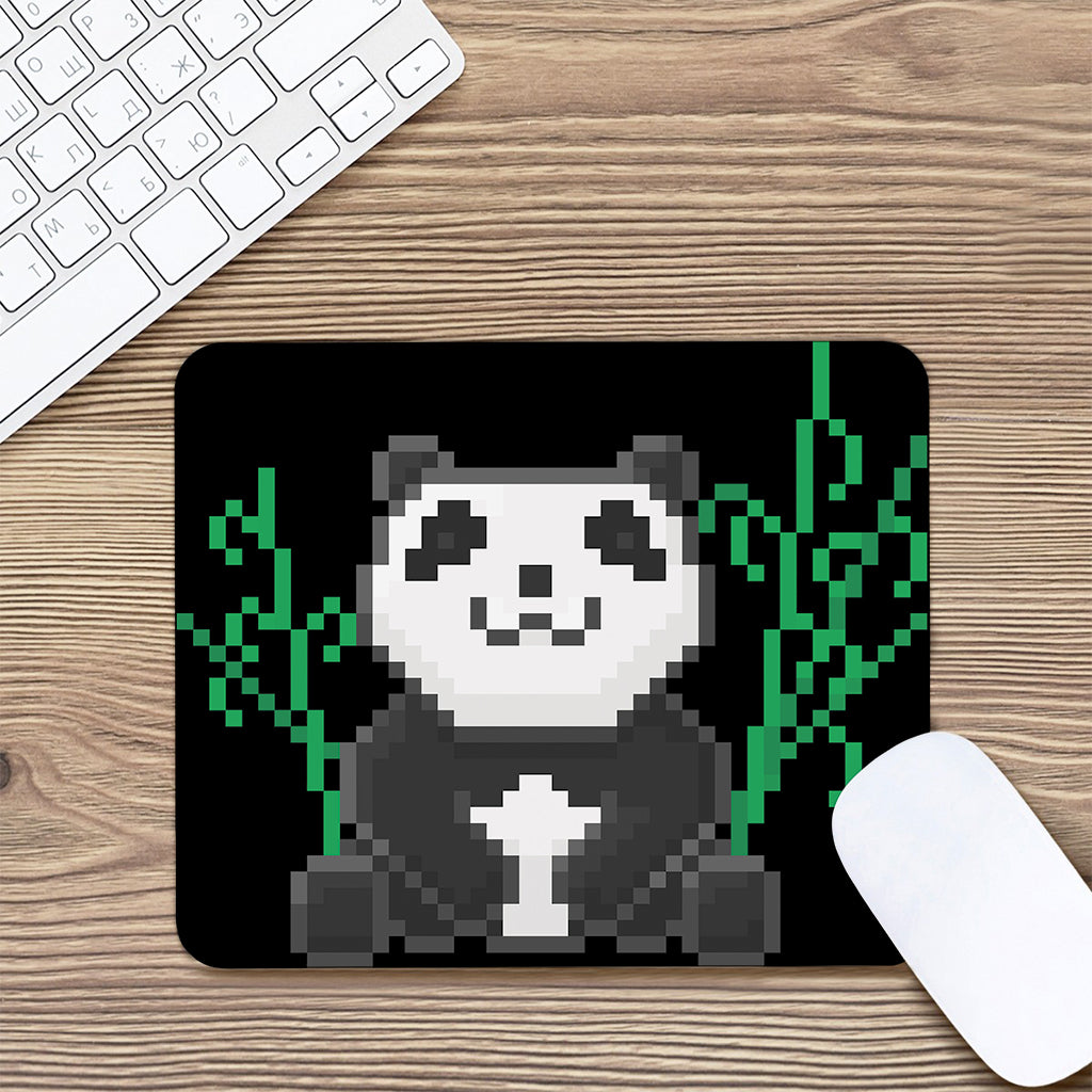 8-Bit Pixel Panda Print Mouse Pad