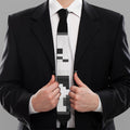 8-Bit Pixel Panda Print Necktie