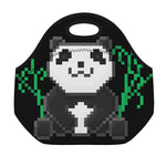 8-Bit Pixel Panda Print Neoprene Lunch Bag