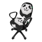 8-Bit Pixel Panda Print Office Chair Cover