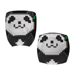 8-Bit Pixel Panda Print Office Chair Cover