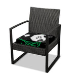 8-Bit Pixel Panda Print Outdoor Seat Cushion Cover