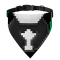 8-Bit Pixel Panda Print Over The Collar Dog Bandana